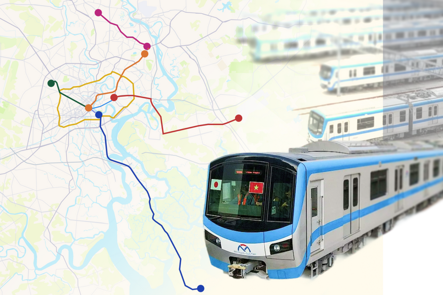 Mạng lưới metro TP HCM đến năm 2030
