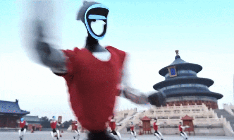 49 robot hình người Trung Quốc nhào lộn, múa võ