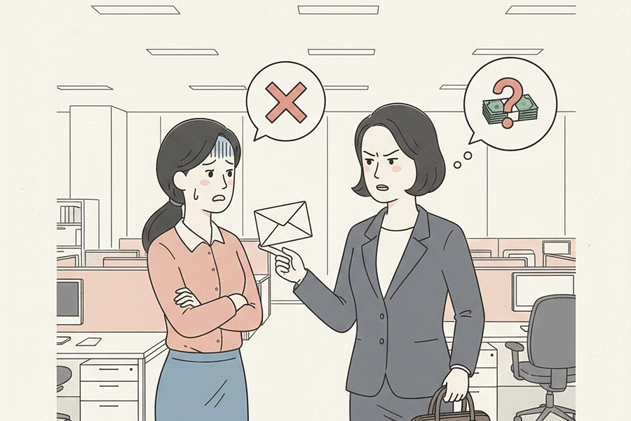 Vợ sếp nghi tôi giấu phong bì 5 triệu biếu Tết của nhà cung cấp