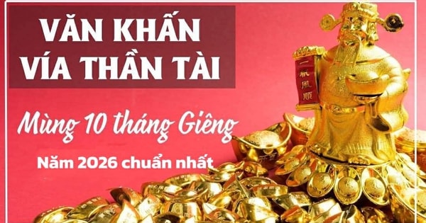 Bài văn khấn vía Thần tài mùng 10 tháng Giêng năm 2026 chuẩn nhất