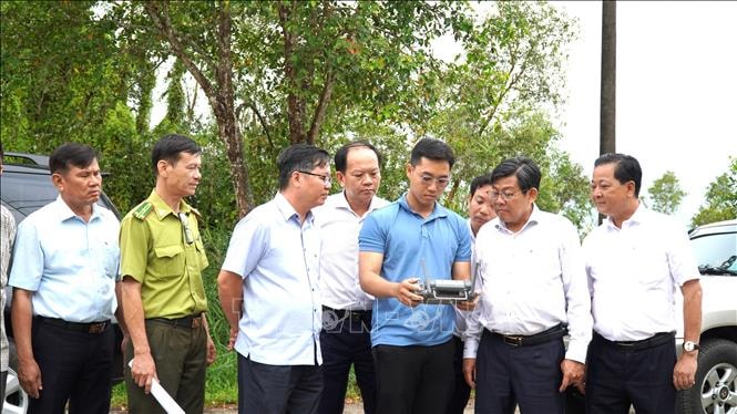 Kiểm tra phòng chống cháy rừng tại Vườn quốc gia U Minh Thượng