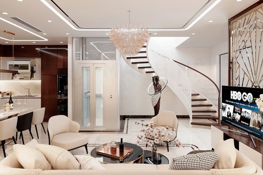 Cách thiết kế giúp trần nhà trông cao, thoáng hơn