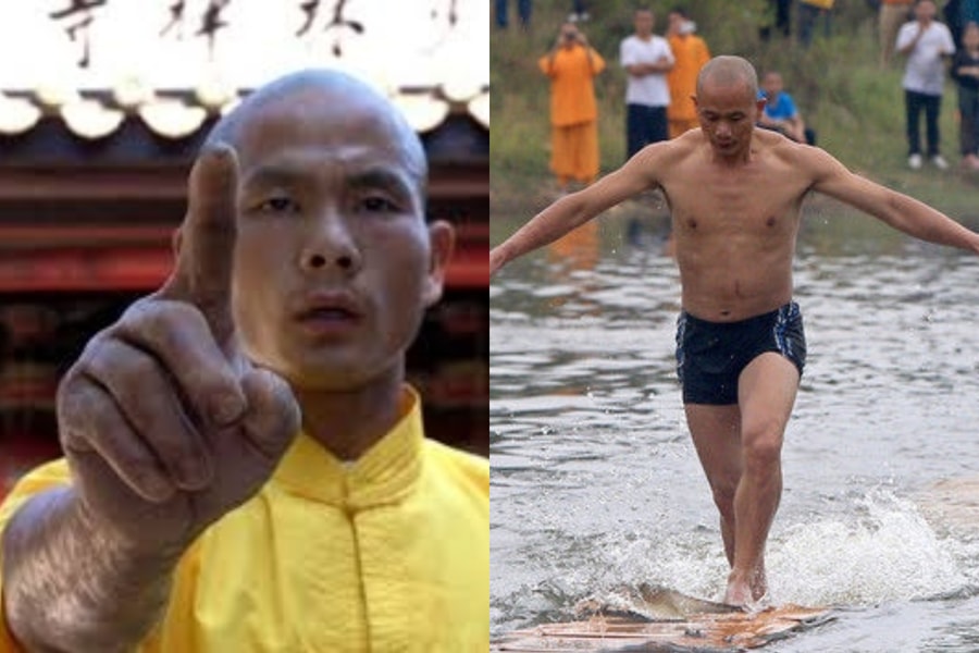 Cao thủ Thiếu Lâm chạy trên mặt nước hơn 100m, luyện tuyệt kỹ với 1 ngón tay