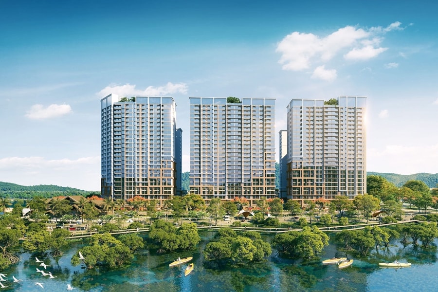 Kiến trúc The Onsen - Charmora City lấy cảm hứng từ văn hóa Champa