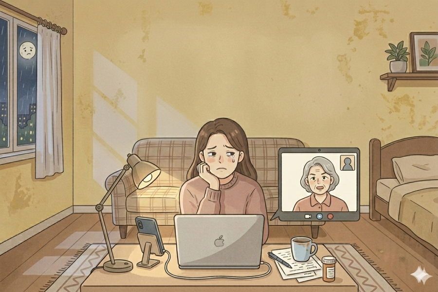 Gia đình có điều kiện nhưng mẹ xin làm bảo vệ, bắt cả bố đi làm