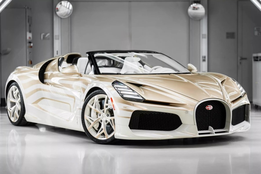 Siêu phẩm tốc độ Bugatti W16 Mistral lấy cảm hứng từ ngọc trai