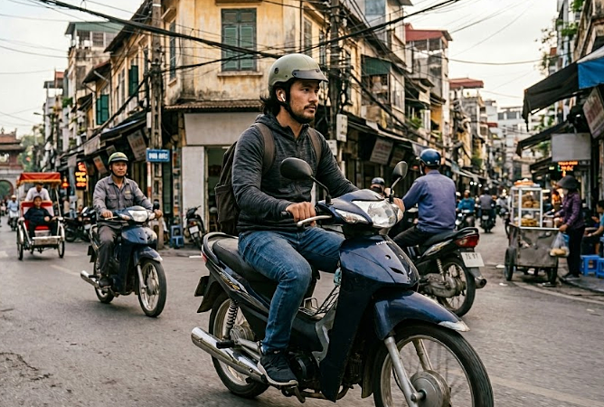 'Hy vọng' bạn tôi sẽ bị phạt vì đeo tai nghe khi lái xe máy