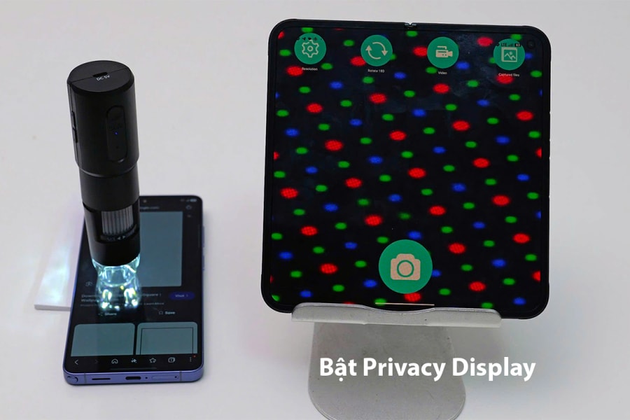 Chống nhìn trộm của S26 Ultra khác gì miếng dán 300.000 đồng?