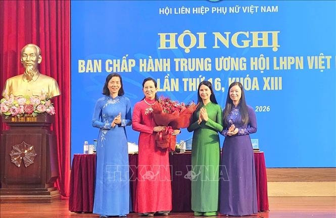 Bà Lê Thị Thủy được bầu giữ chức Chủ tịch Hội Liên hiệp Phụ nữ Việt Nam