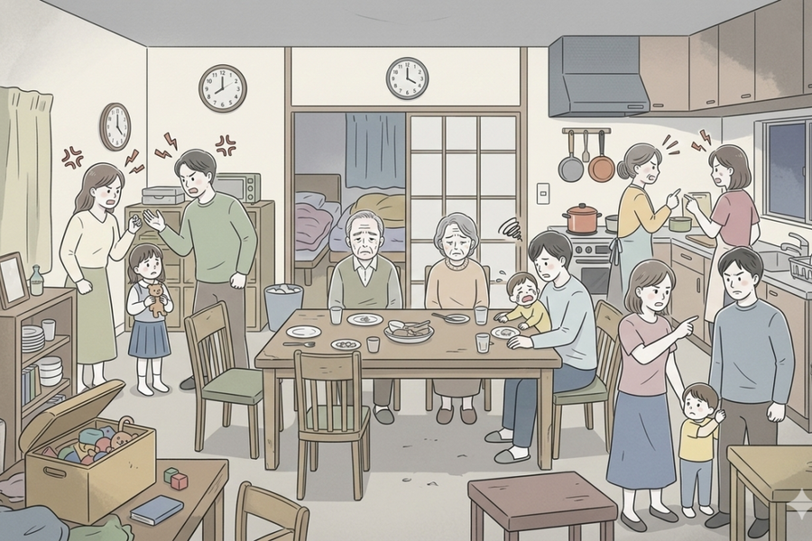 Nhà chồng không ra riêng dù 3 người con sống chung bất hòa