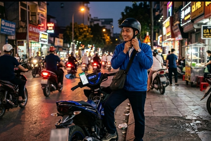 Tôi gấp đôi thu nhập 'nhờ' chạy xe ôm công nghệ kiếm mỗi tối