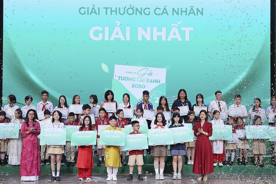 Trao giải cuộc thi 'Gửi tương lai xanh 2050' mùa 2 toàn quốc