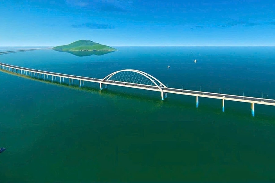 Dự án cầu vượt biển 18 km ra đảo Hòn Khoai thiếu vật liệu