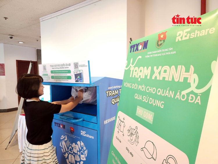 Ra mắt ‘Trạm xanh nơi công sở’ tiếp nhận quần áo cũ hỗ trợ người khó khăn