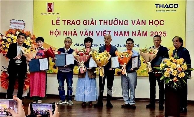 9 tác phẩm được trao Giải thưởng Văn học của Hội Nhà văn Việt Nam năm 2025
