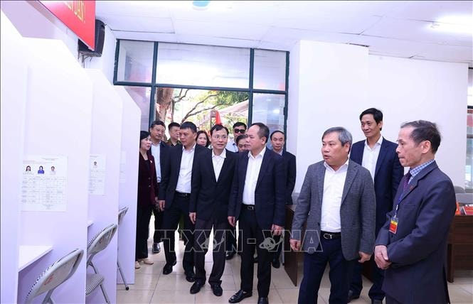 Hà Nội tập huấn xử lý tình huống phát sinh, bảo đảm an ninh tại các điểm bỏ phiếu