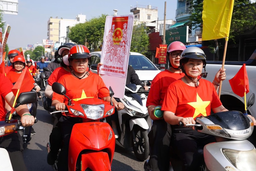 Đa dạng hình thức tuyên truyền bầu cử tại TP Hồ Chí Minh