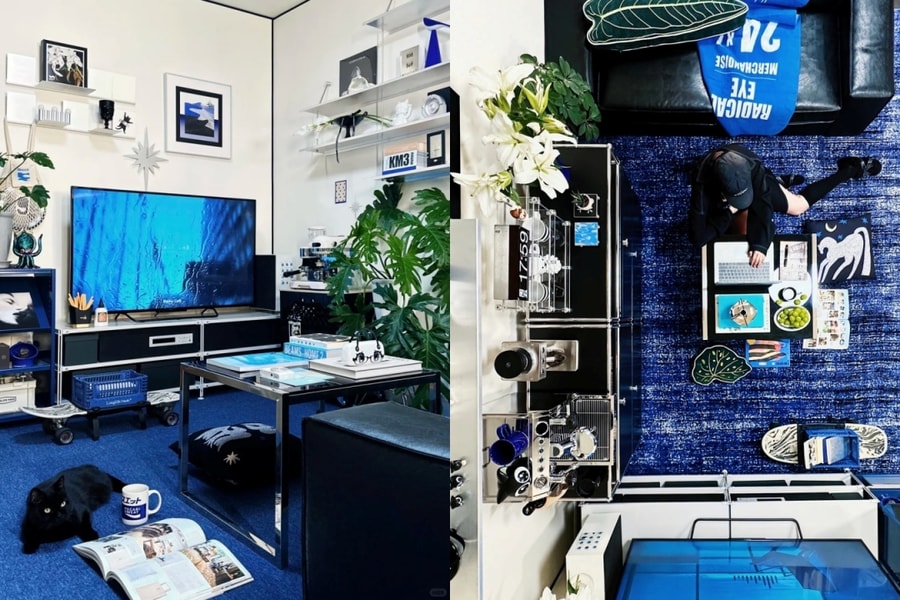 Nữ designer hướng nội tự thiết kế căn hộ phong cách đại dương xanh