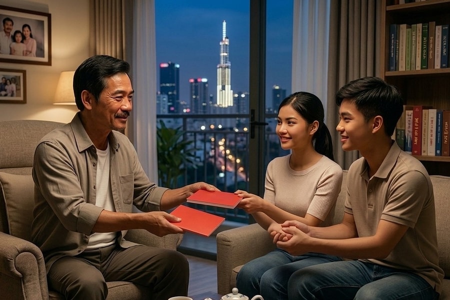 Tính toán của tôi khi cho mỗi con một nhà thừa kế trăm m2