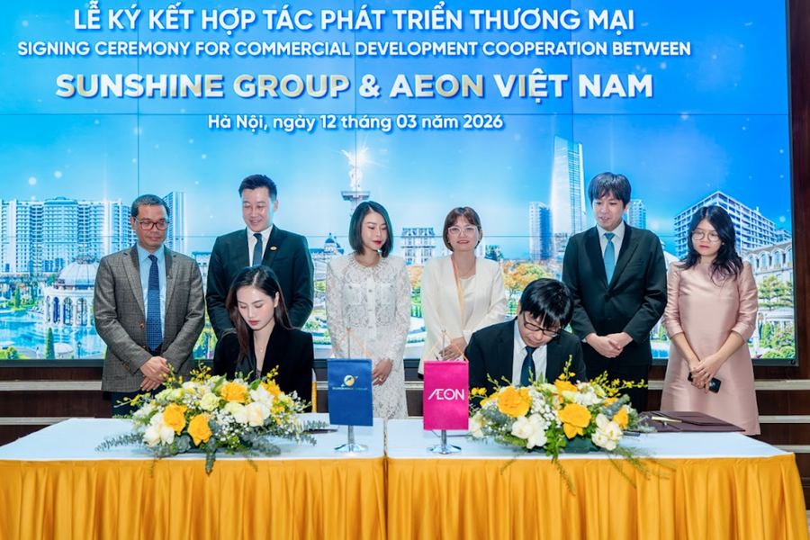 Sunshine Group ký kết hợp tác phát triển thương mại với AEON Việt Nam