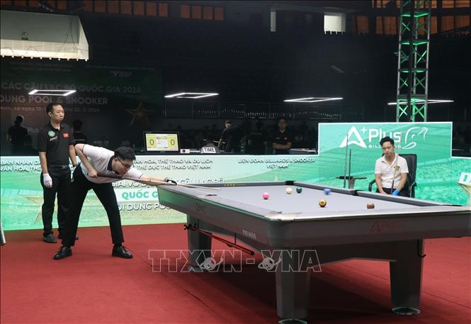 Trên 700 VĐV tham gia Giải Vô địch Billiards và Snooker các Câu lạc bộ quốc gia