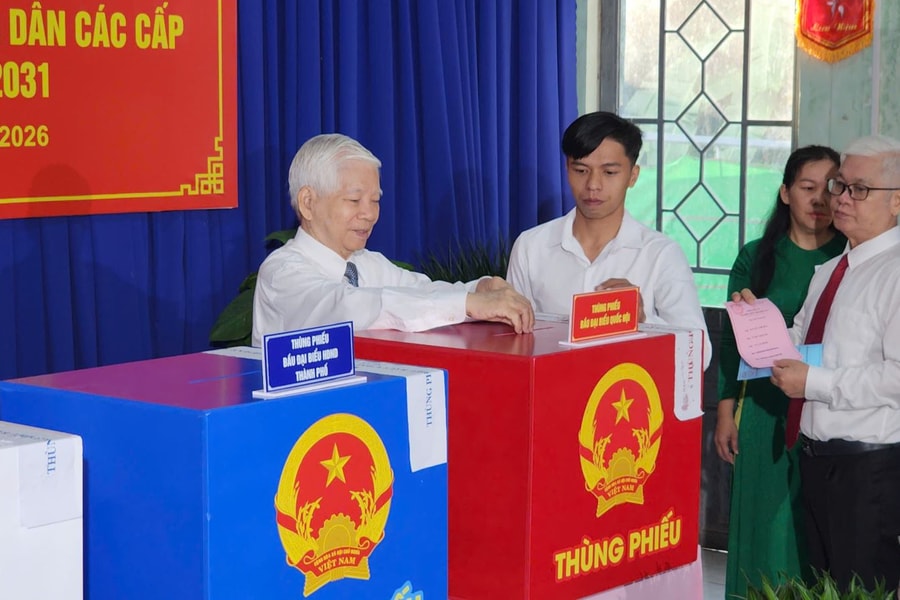 Lãnh đạo, nguyên lãnh đạo Đảng, Nhà nước tham gia bầu cử tại TP Hồ Chí Minh