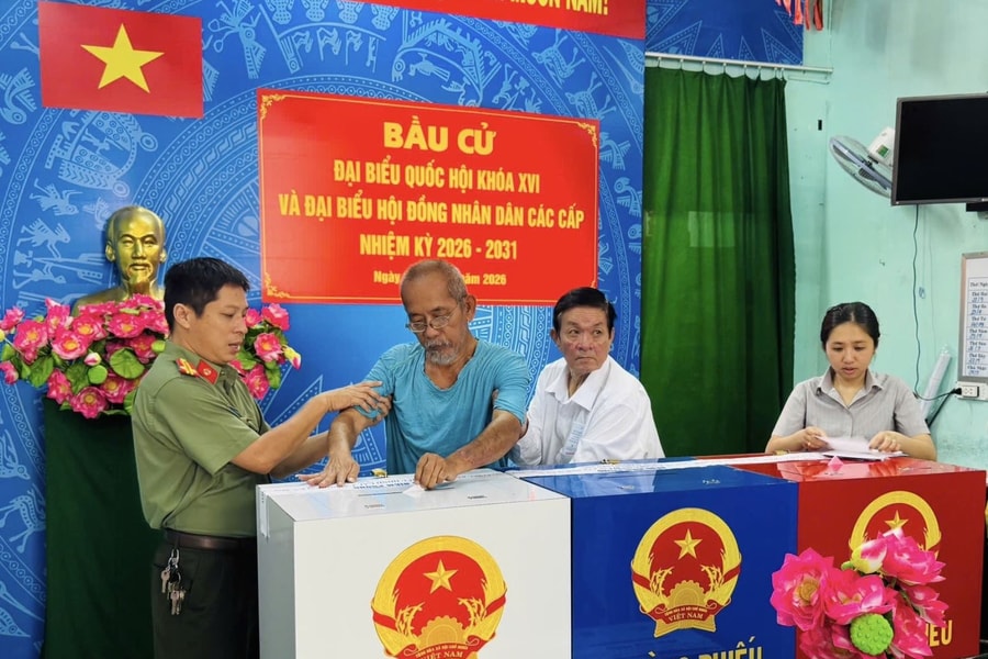 Tỷ lệ cử tri TP Hồ Chí Minh đi bầu cử đạt gần 97%