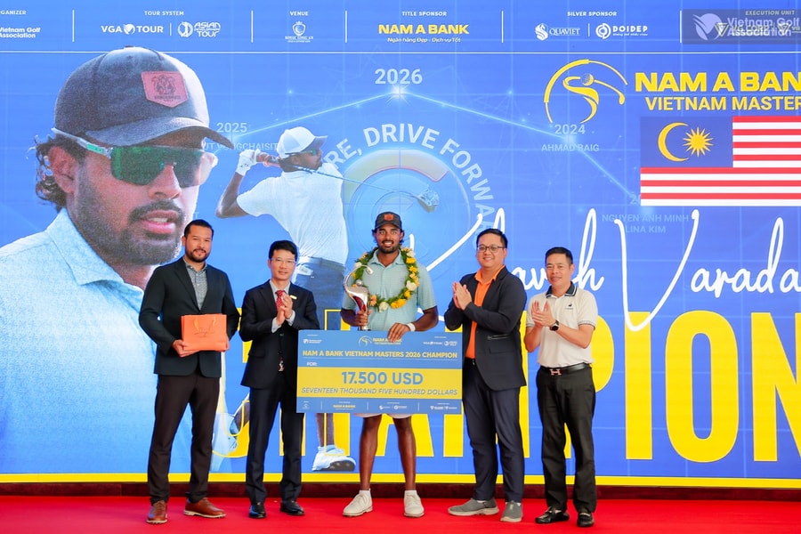 Tay golf Malaysia vô địch giải Nam A Bank Vietnam Masters 2026