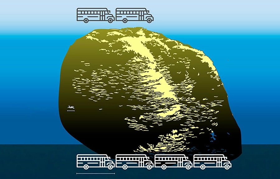 Cụm san hô hơn 2.000 năm tuổi mọc cạnh miệng núi lửa