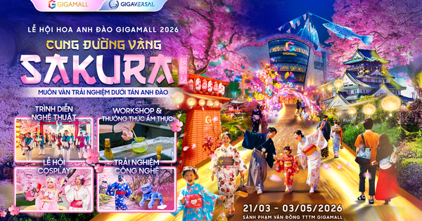 Ngắm sakura tại Lễ hội Hoa Anh đào Gigamall 2026 quy mô bậc nhất TPHCM - mở cửa miễn phí suốt 6 tuần