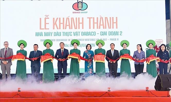 Phó Chủ tịch Quốc hội Nguyễn Thị Thanh dự khánh thành nhà máy ứng dụng công nghệ hiện đại