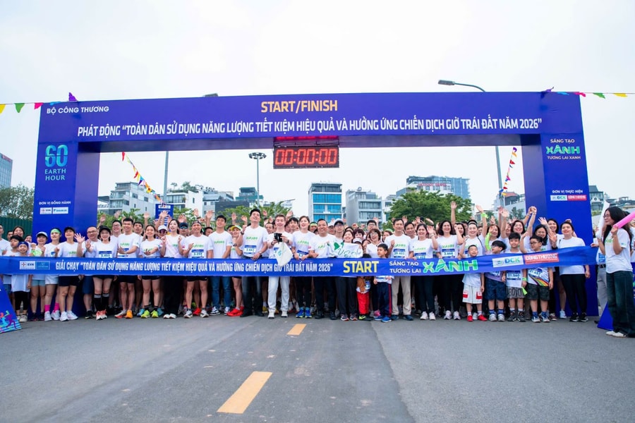 Bộ Công Thương phát động và tổ chức giải chạy hưởng ứng Giờ Trái đất 2026