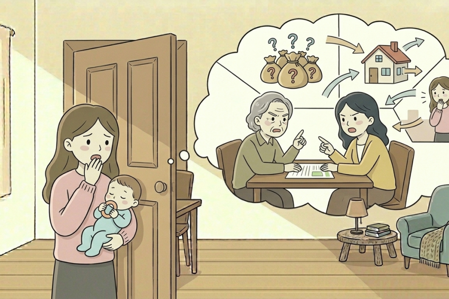 Mẹ chồng muốn đứng tên căn nhà định mua bằng tiền của chồng tôi