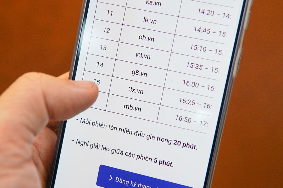 Ba tên miền hai ký tự được đấu giá gần hai tỷ đồng