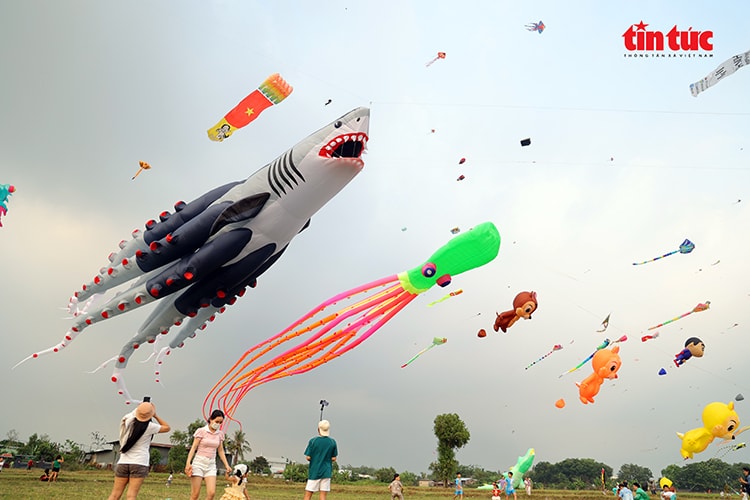 TP Hồ Chí Minh: Cánh đồng diều 'hút' người xem mỗi buổi chiều