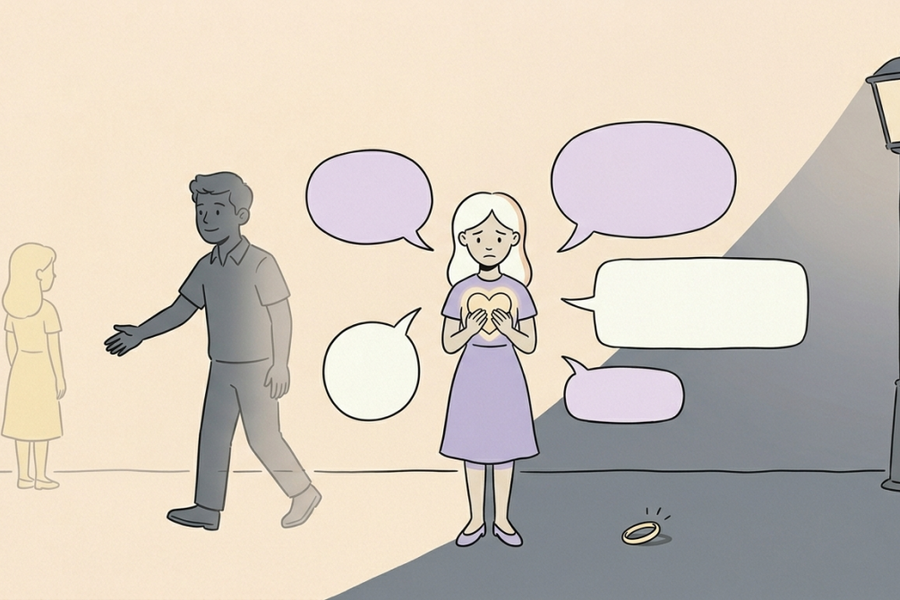 Vừa quay lại với tôi một hôm, anh đòi chia tay vì còn yêu tình cũ