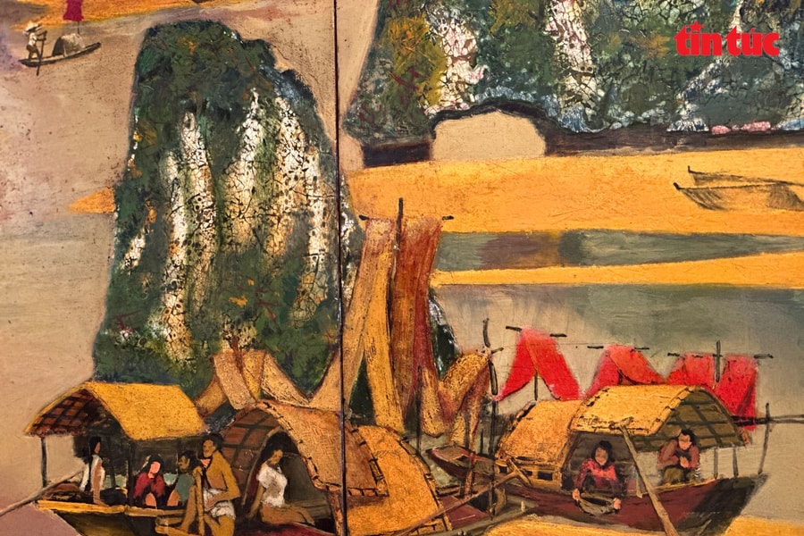 Khai mạc triển lãm tranh 'Hồn quê' kỷ niệm 100 năm ngày sinh của hoạ sĩ Hoàng Sùng