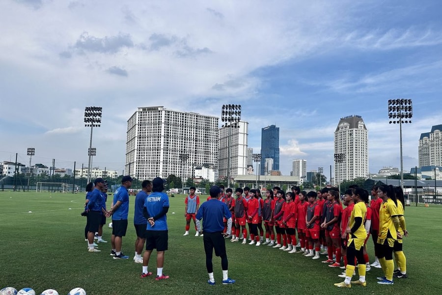 Đội tuyển U17 nữ Việt Nam chuẩn bị tham dự Vòng chung kết U17 nữ châu Á 2026