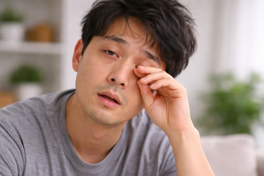 Mắt bóng như có lớp màng phủ cảnh báo bệnh gì?