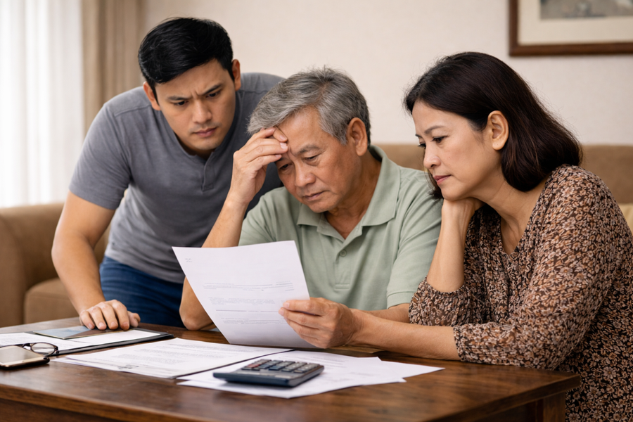 Con không trả nợ ngân hàng, nhà của cha mẹ có bị kê biên?