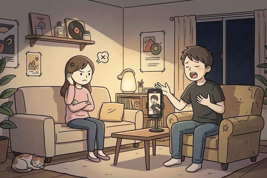 Mệt mỏi vì bạn trai hát mọi lúc mọi nơi