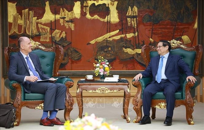 Thủ tướng Phạm Minh Chính tiếp Đoàn cán bộ Quỹ tiền tệ Quốc tế (IMF)