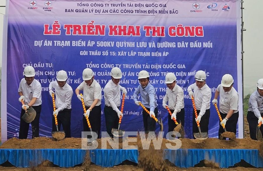 Triển khai thi công dự án trạm biến áp 500kV Quỳnh Lưu và đường dây đấu nối