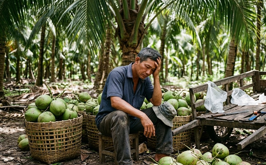 Mua 4.500 m2 đất vườn giá 2 tỷ, nhưng tháng thu chưa đến một triệu đồng