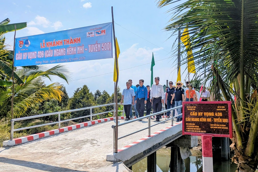 Xây thêm 38 cầu Hy Vọng ở đồng bằng sông Cửu Long