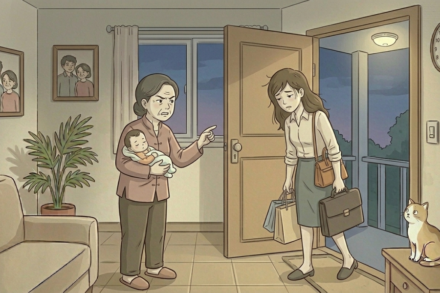 Mẹ chồng bảo tôi nên nghỉ việc vì hay về muộn