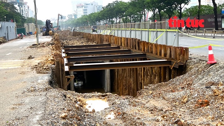 Hiện trạng thi công dự án chống ngập trên đường Võ Chí Công