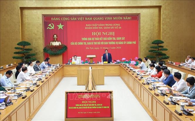 Thông qua Dự thảo kết quả kiểm tra, giám sát đối với BTV Đảng ủy Chính phủ