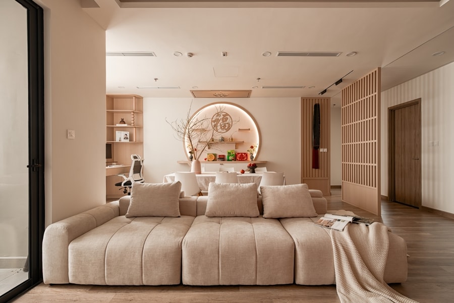 Căn hộ 136 m2 đổi phòng ngủ lấy không gian sinh hoạt mở