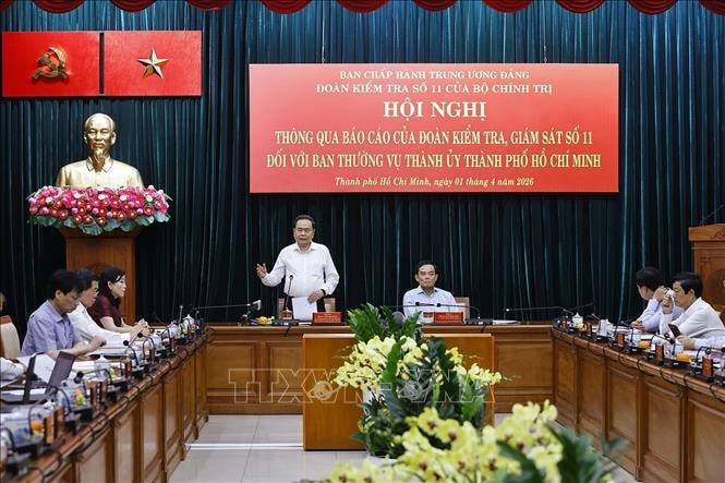 Thông qua Báo cáo kiểm tra, giám sát đối với Ban Thường vụ Thành ủy TP Hồ Chí Minh